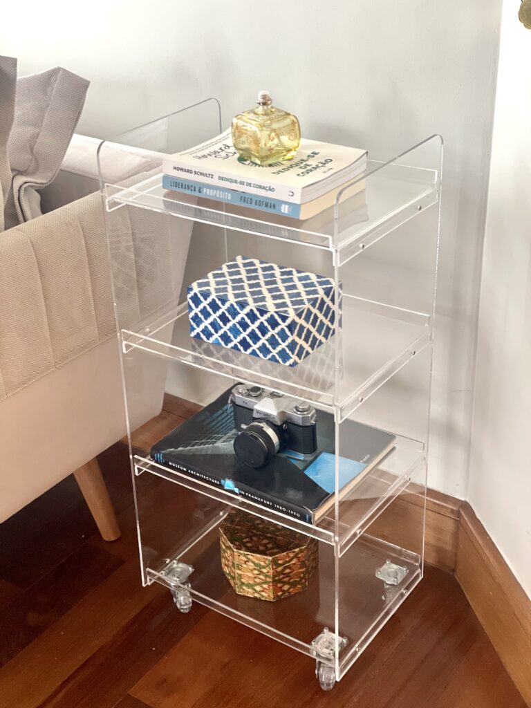 Organizador De Mesa Ban.do - Suporte Acrílico Colorblock Para Papéis E Documentos - Design Moderno Para Escritório